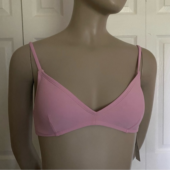 NWT J. Crew French Bikini Top, Pink - Picture 3 of 15